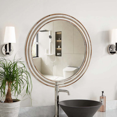 Rustic Round Wall Mirror