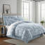 Ensemble de couvre-lit en coton bleu Elwood-109897471