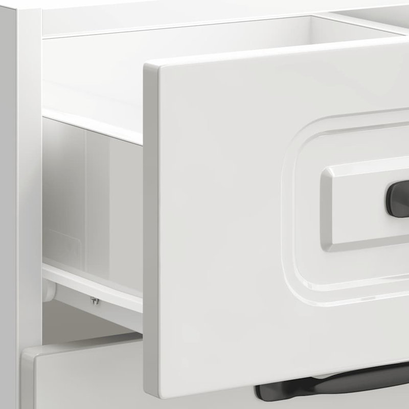 Kitchen Base Cabinet Kalmar Engineered Wood, High Gloss White