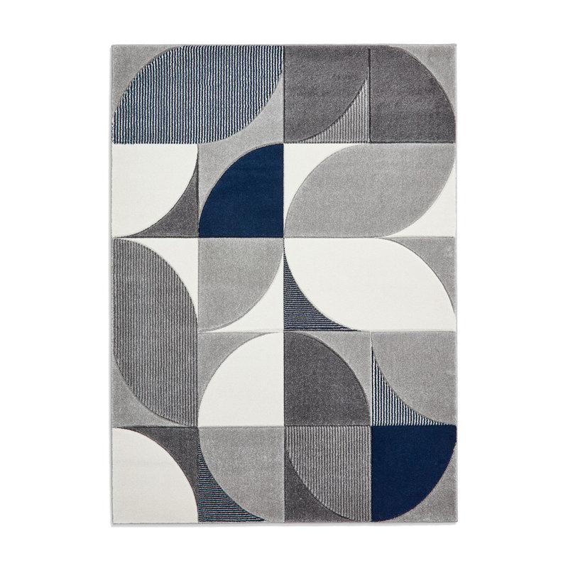 Matrix area rug Machine Woven Rectangle Grey, Rectangle 160 x 220cm
