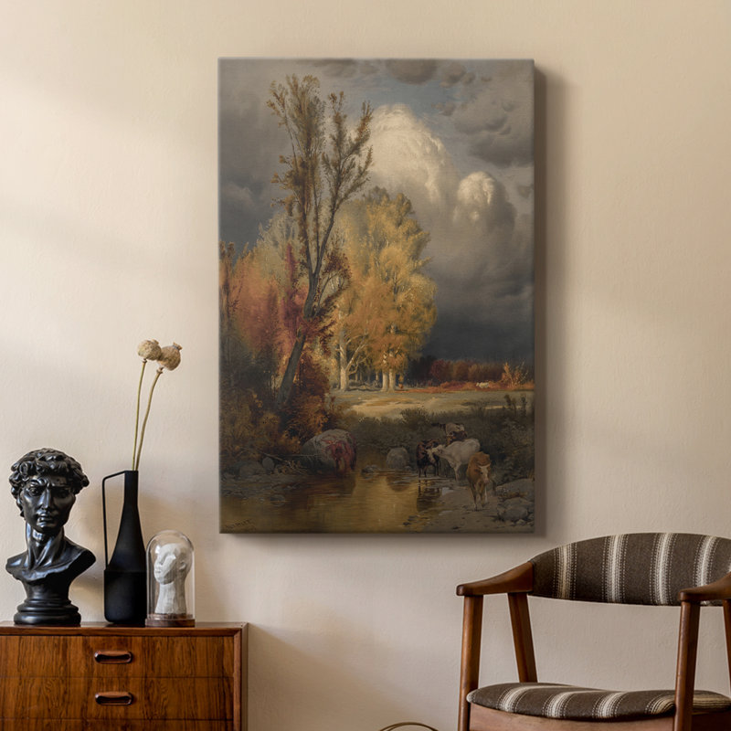Paysage rétro CLXIX - galerie Cavas sur mesure, H 36 po x l 24 po