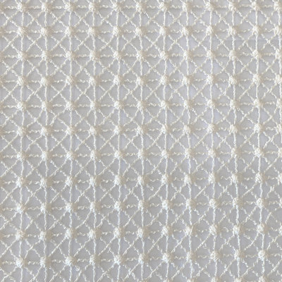 Lure Fabric | Geometric Embroidered Fabric | Drapery & Curtain Fabric