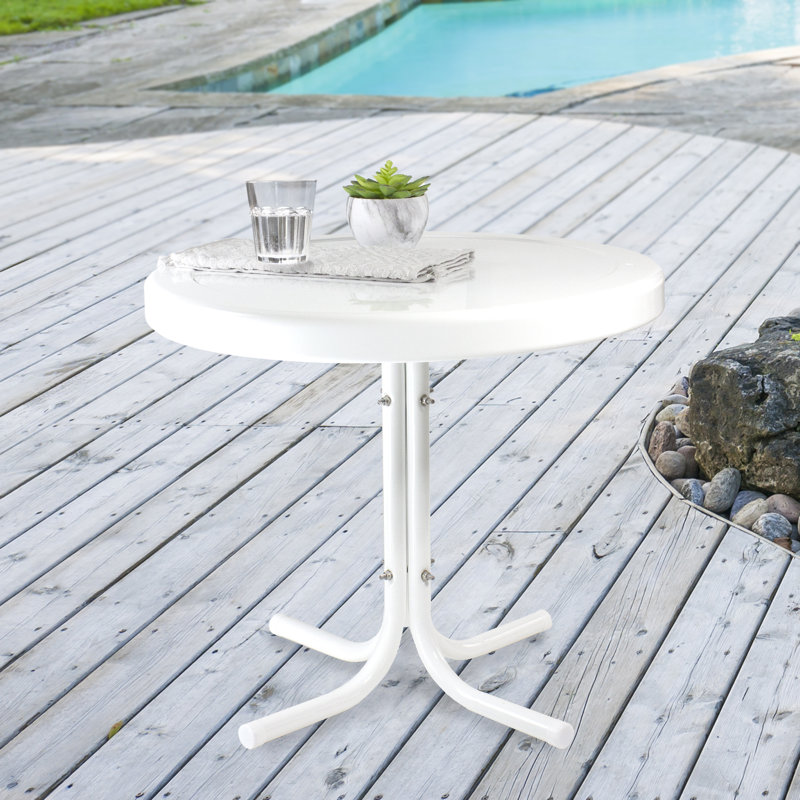 Table d'appoint 22 po, Blanc