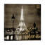Paris At Night In Sepia by Kate Carrigan - Print on Canvas-42153373-101339427