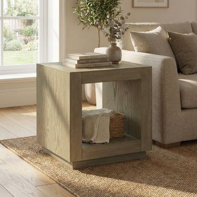 Ulyen Square Wooden End Table
