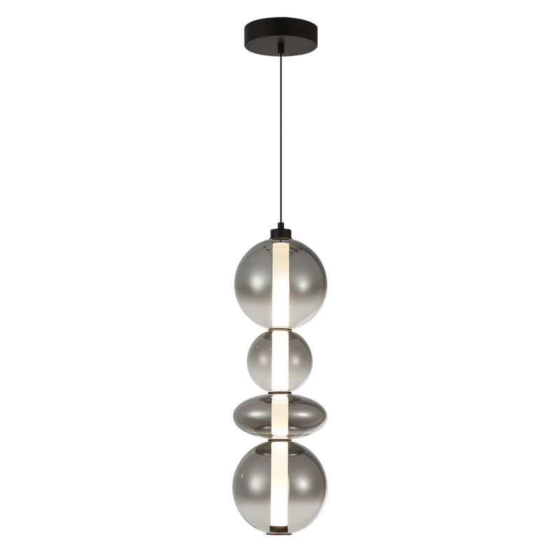 Chima 1 - Light LED Novelty Pendant, Black