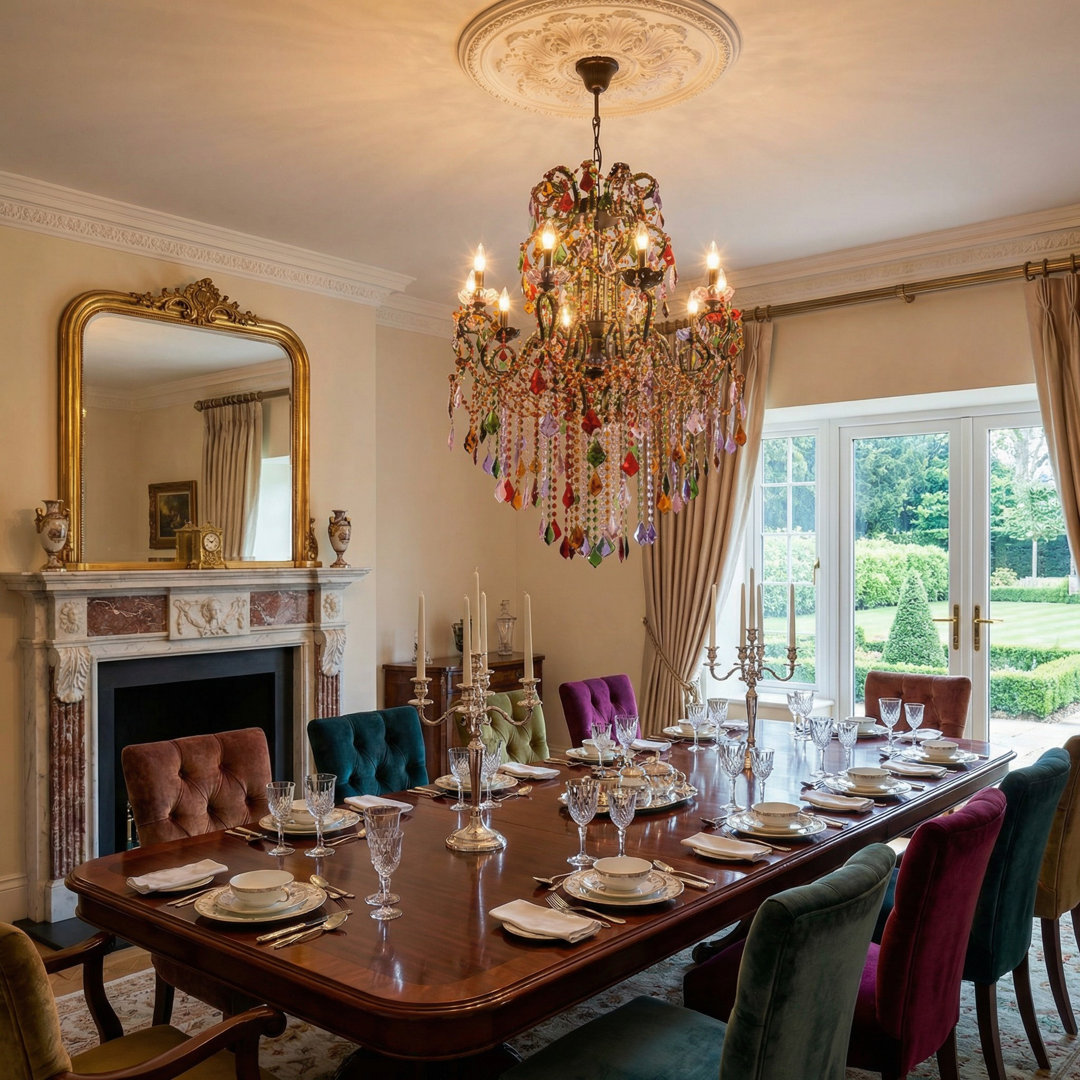 Grand Milano Chandelier Fleur De Lis Living