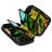 Slim Brush Holder Case with 4 Sections Zippered Cosmetics Bag Organizer for Traveling Makeup