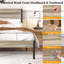 Base de lit pleine grandeur en métal avec tête et pied de lit en bois Alicia, lit plateforme rustique industriel avec support en acier robuste, aucun sommier requis, rangement sous le lit, sommier anti-bruit, gris ardoise-1830588108-1758276668