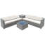 Ensemble de conversation modulaire en rotin avec coussins 8 pièces Burand-422121592