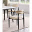 Ensemble de chaises rembourrées en tissu taupe 2 pièces Modern Contemporary-2122535785