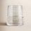 Poem Ribbed Crystal Drinking Glass