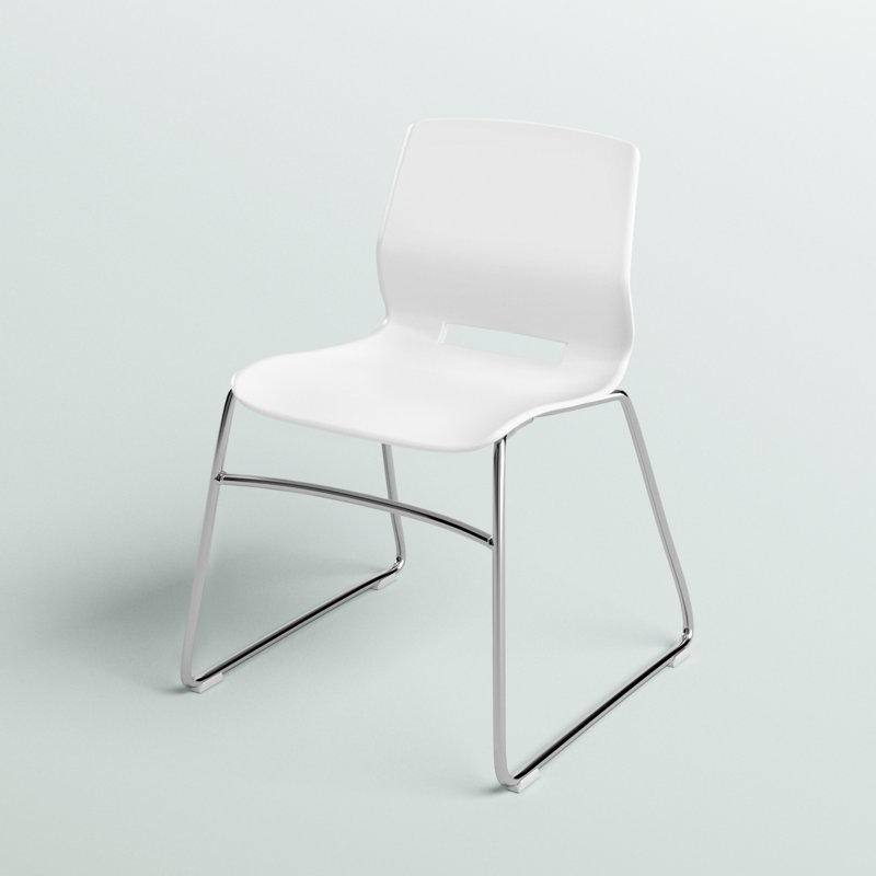 Wille Metal Stackable Multipurpose Chair, White