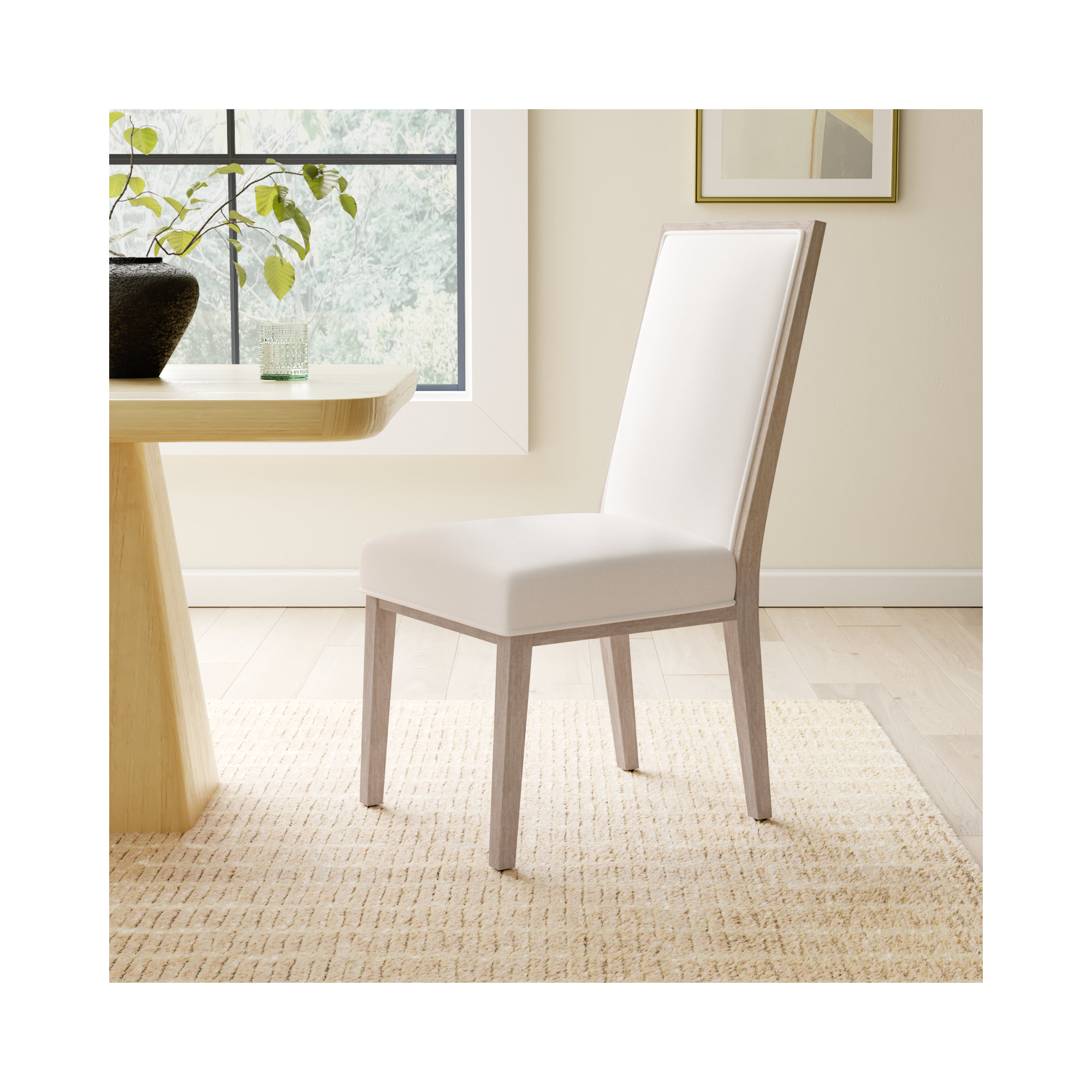 Temara Upholstered Dining Chair, LiveSmart Peyton-Pearl