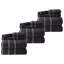 Ensemble de serviettes de salle de bain 6 pièces Lavish Home - Essentiels de salle de bain 100% coton 525GSM - 2 draps de bain, 2 serviettes à main et 2 débarbouillettes pour le bain, la douche, la salle de sport, le spa et le dortoir (blanc)-1506252955-1585155457