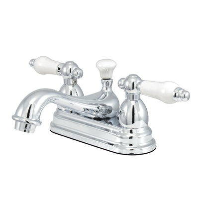 Centerset Bathroom Faucet with Drain Assembly