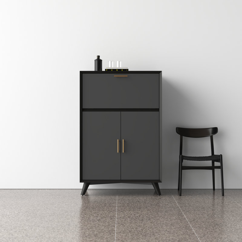 Williams Bar Cabinet, Black