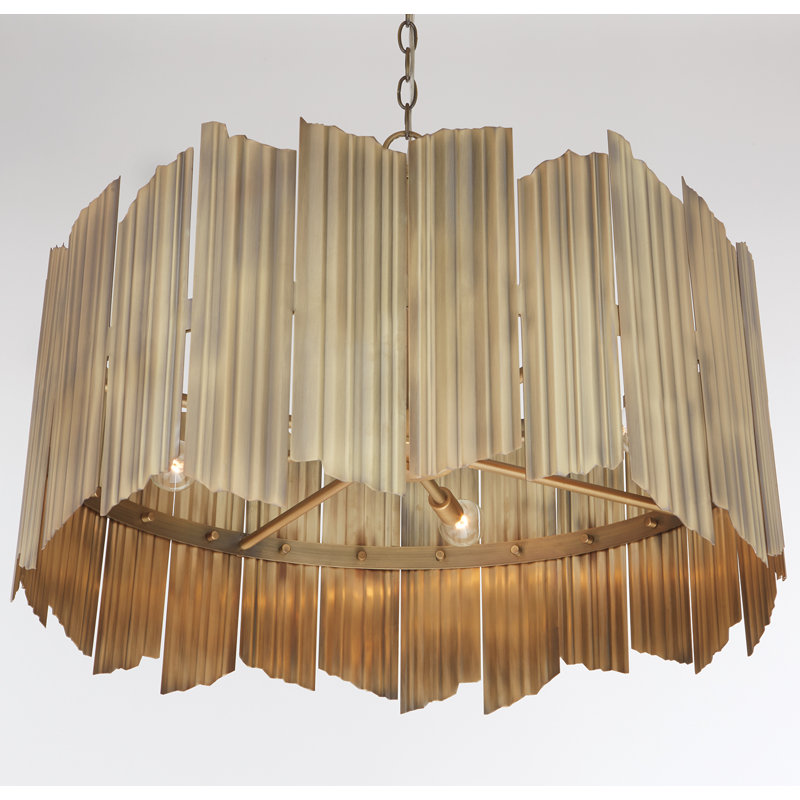  Lustre cylindrique unique / remarquable à 4 lumières