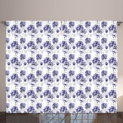 Semi Sheer Curtain Pair