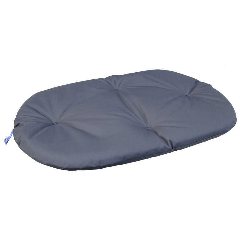 Polyester Pet Bed, Grey, Small (76cm W x 58cm D x 6cm H)