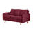 Sofa 56" Velvet Round Arm Loveseat-1484433301