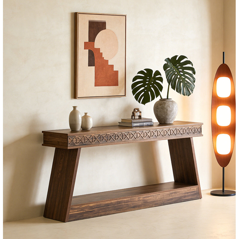 Farmhouse Console Table, Brown