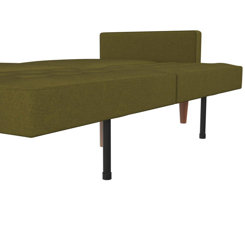 Basnett 3 Seater Clic Clac Sofa, Green
