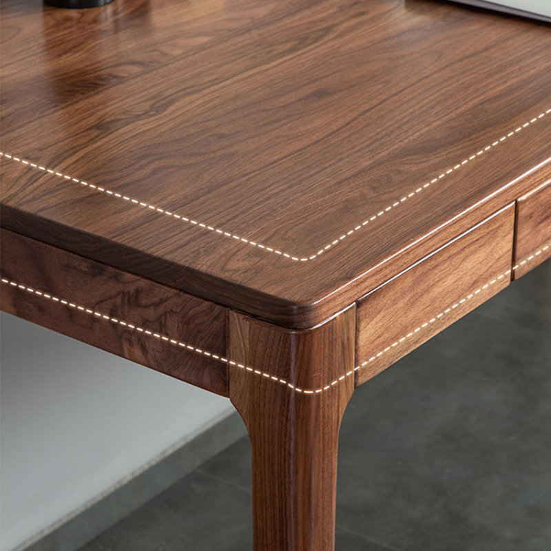 Bureau personnel en bois massif pur, H 29,53 po x l 62,99 po x P 27,56 po