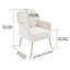 Chaise de salon rembourrée en velours Comfy-77007449-77007428