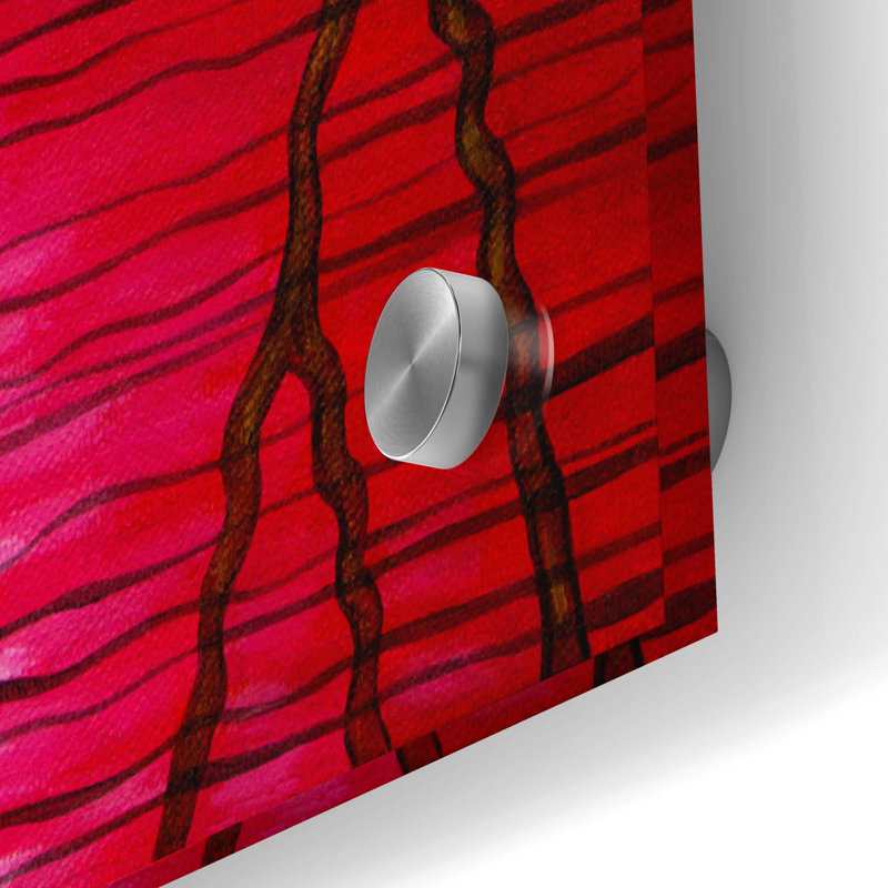 Red Barrel Studio «Roadway Fall Reflection» par Cathy Horvath-Buchanan, art mural en verre acrylique