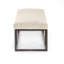Banc rembourré en cuir véritable Roux-1867274303