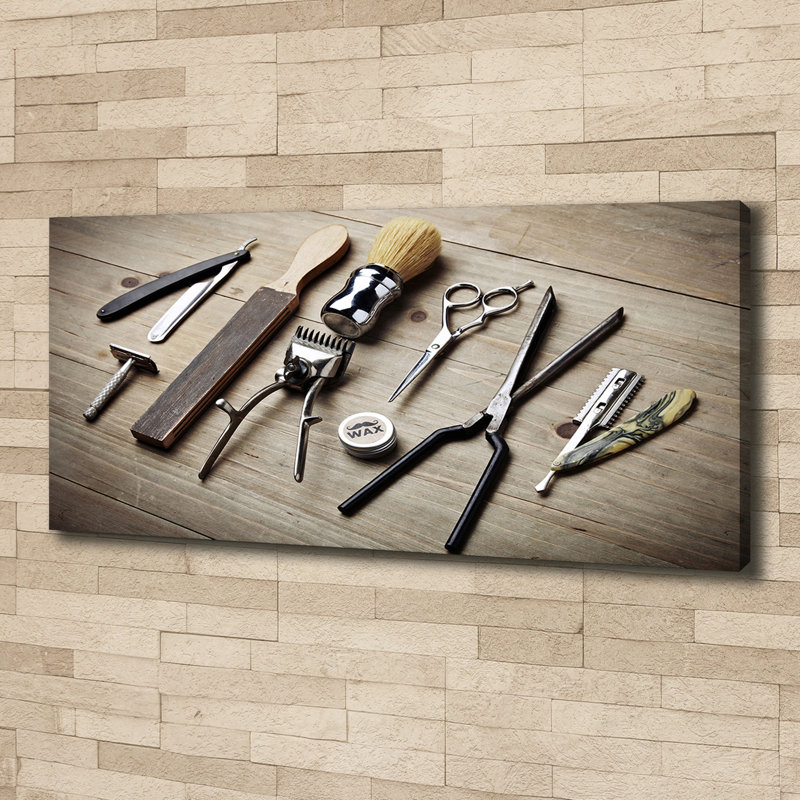 Male Hairdresser - No Frame Print on Canvas