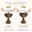 Table d'appoint 19,69 "Elephant Brown