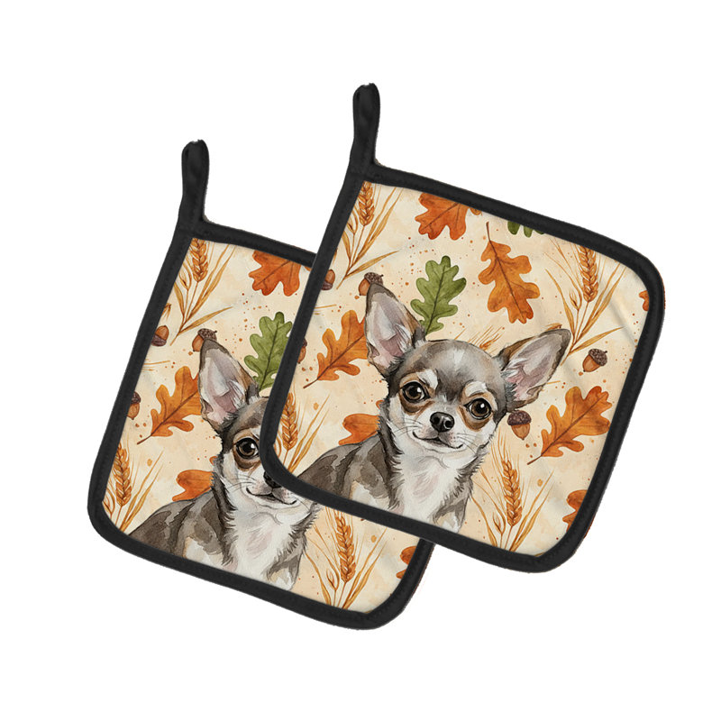 Paire de porte-pots Chihuahua Heirloom Fall