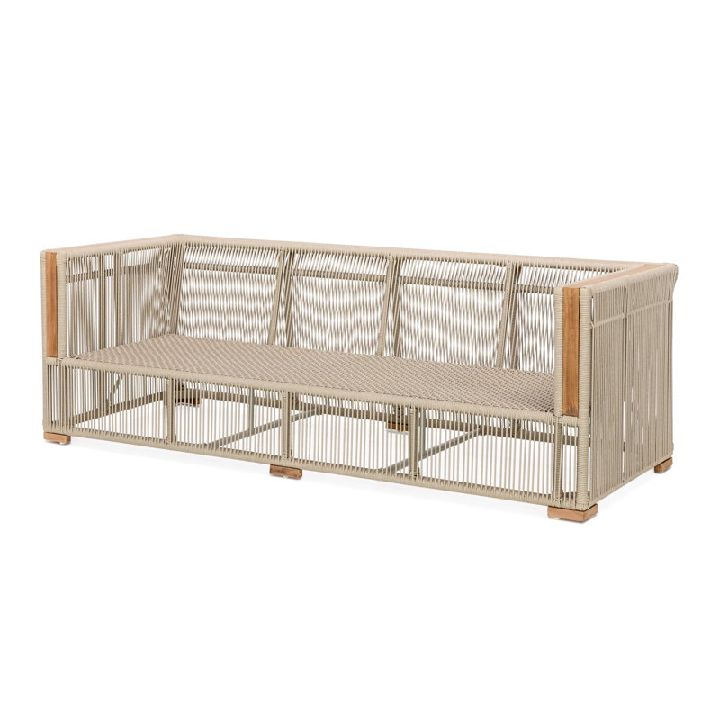 Outdoor 3 - Seat Patio Sofa, Indigo, Beige