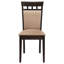 Chaise d'appoint rembourrée (ensemble de 2)