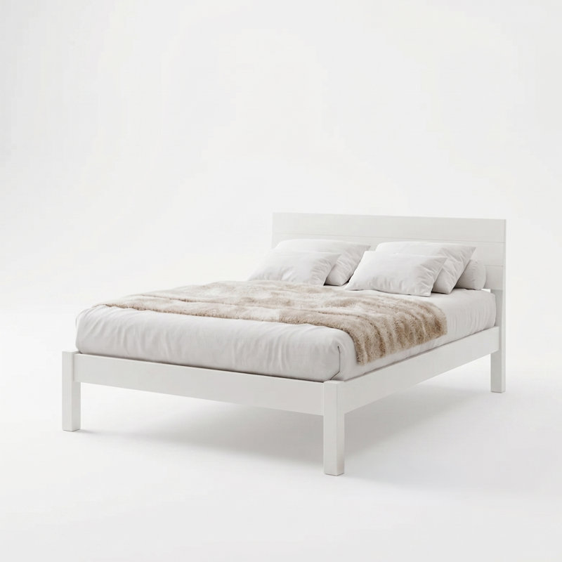 Ivor Bed Frame, Twin, White
