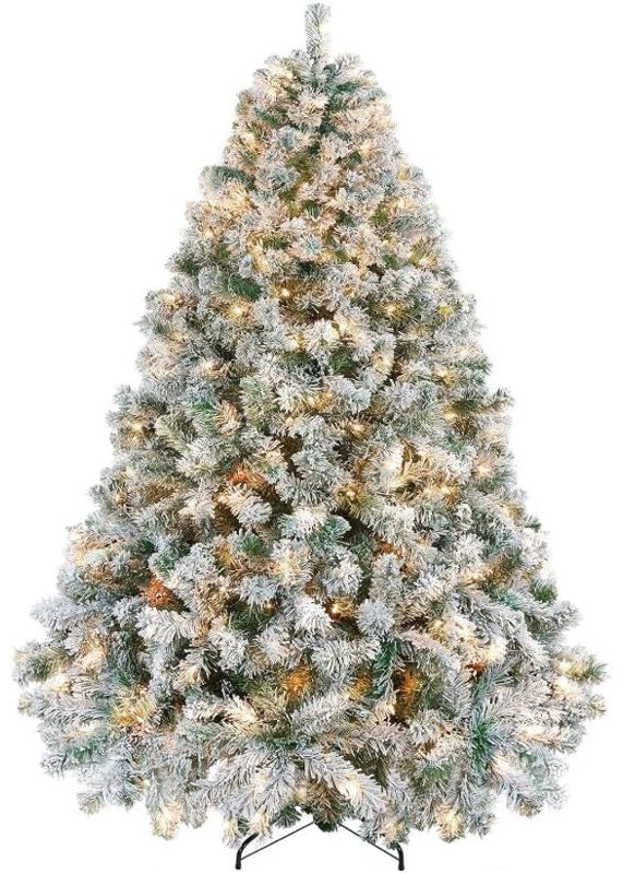 Lighted Artificial Christmas Tree, 1.6' H
