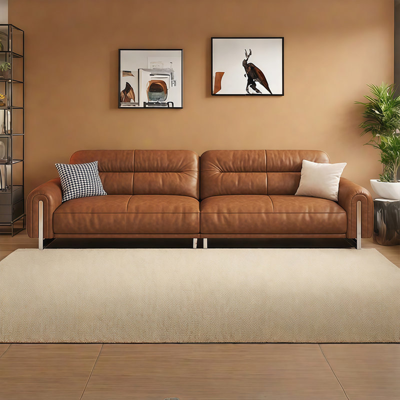 Canapé à la française de style français simple et rétro, H 33,46 po x l 110,23 po x P 41,33 po