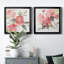 Coral Blush I - 2 pièces, peinture sur toile encadrée-253154735-253154723