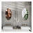 Frameless Beveled Wall Mounted Bathroom Mirror, HD Makeup Mirror, 25" Round Mirror