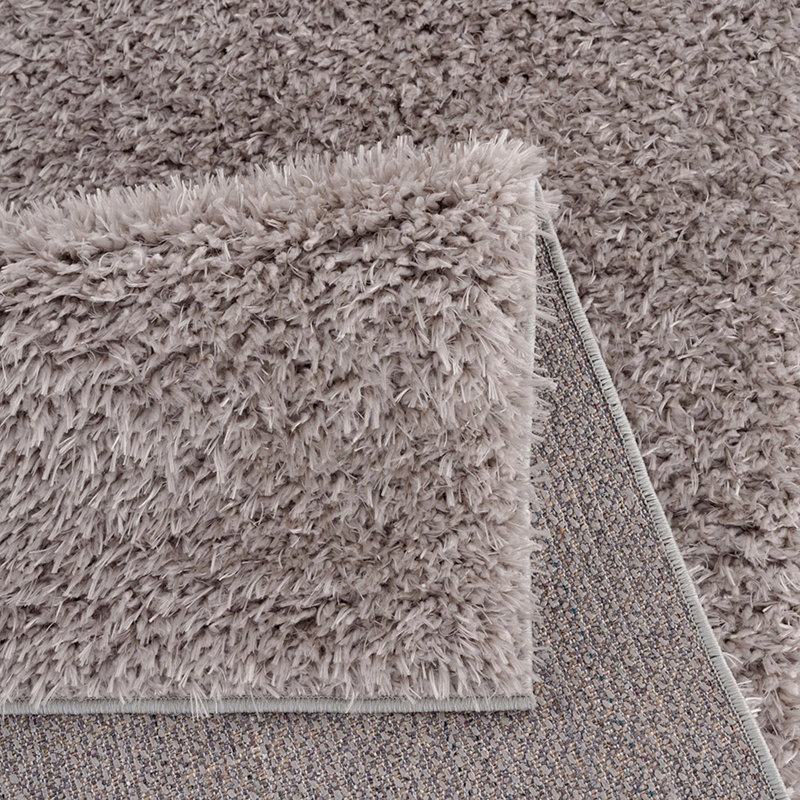 Tapis à poils longs en polyester doux, Rectangle 5 pi 3 po x 7 pi