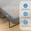 Matelas pour canapé-lit de 4 pouces, matelas en mousse viscoélastique imprégnée de gel pour canapé, canapé-lit, lit d'invité, véhicule récréatif, bateau-777629206