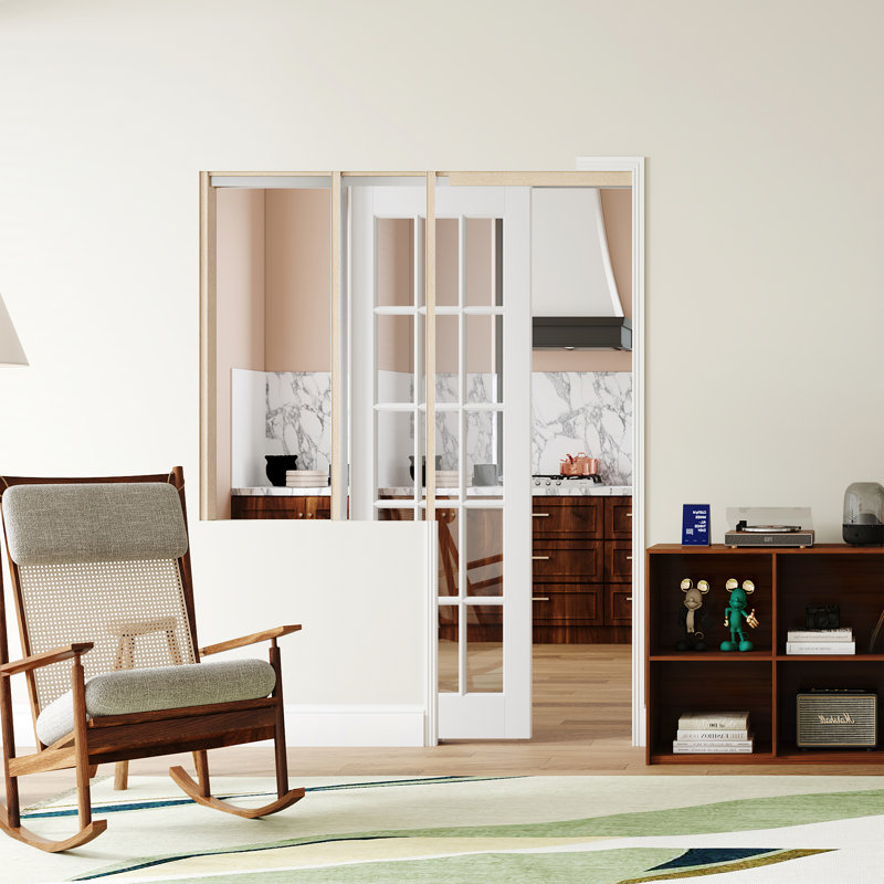 Porte intérieure coulissante avec porte coulissante 15 po Lite, 32 po x 80 po