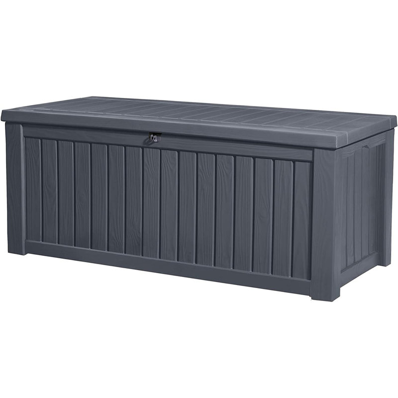 Keter Rockwood Cushion Box 570L BROWN, Grey