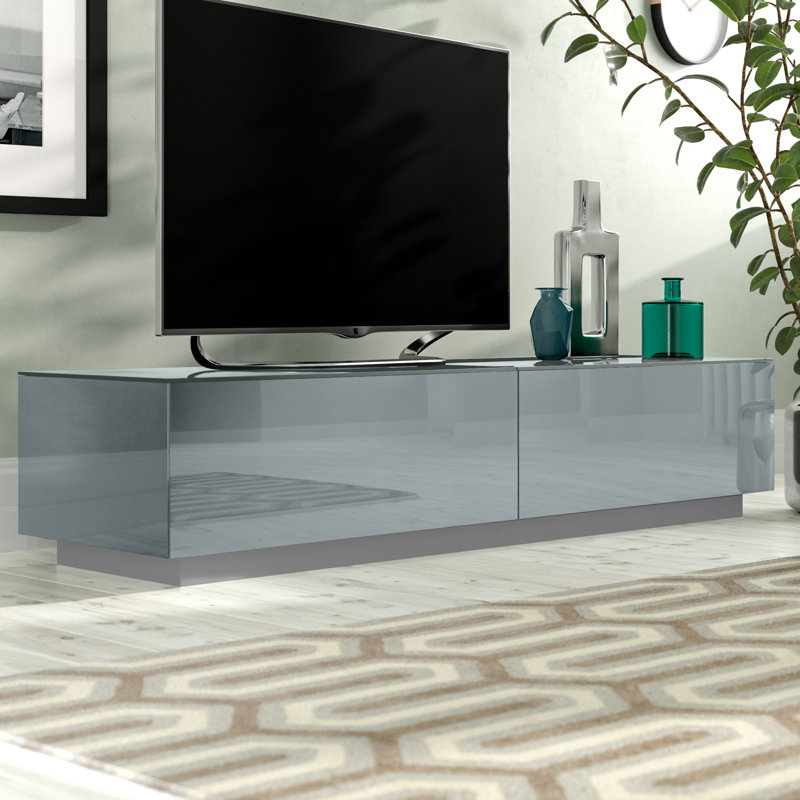 Krystyna Unfinished TV Stand for TVs up to 75", Grey
