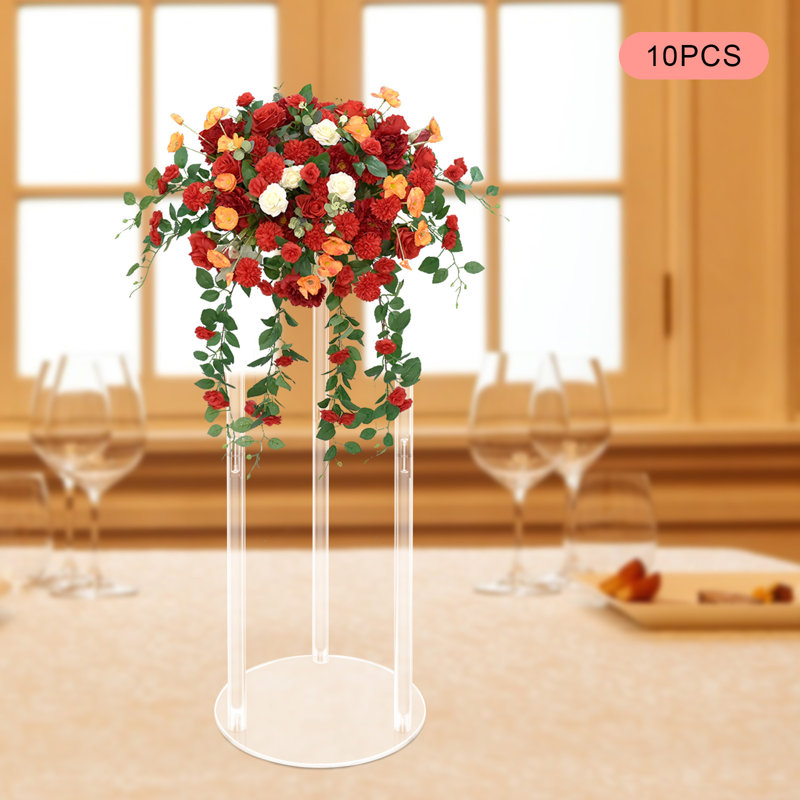 Décoration de centre de table en acrylique, H 23,6 po x l 9,1 po x P 9,1 po