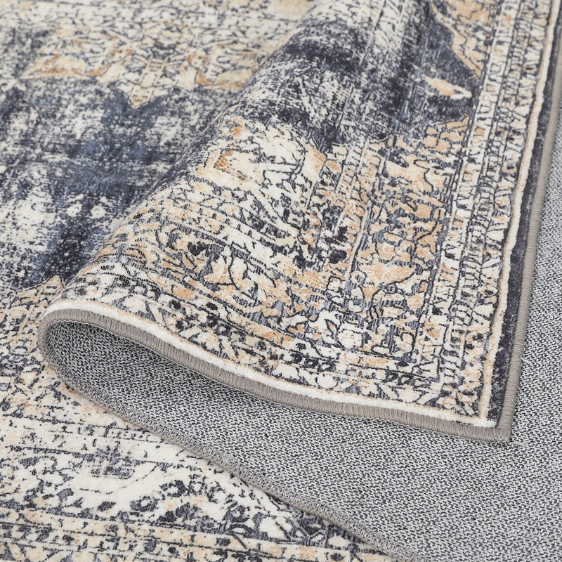 Tapis oriental à motif médaillon Jashley, Tapis de couloir 2 pi x 6 pi