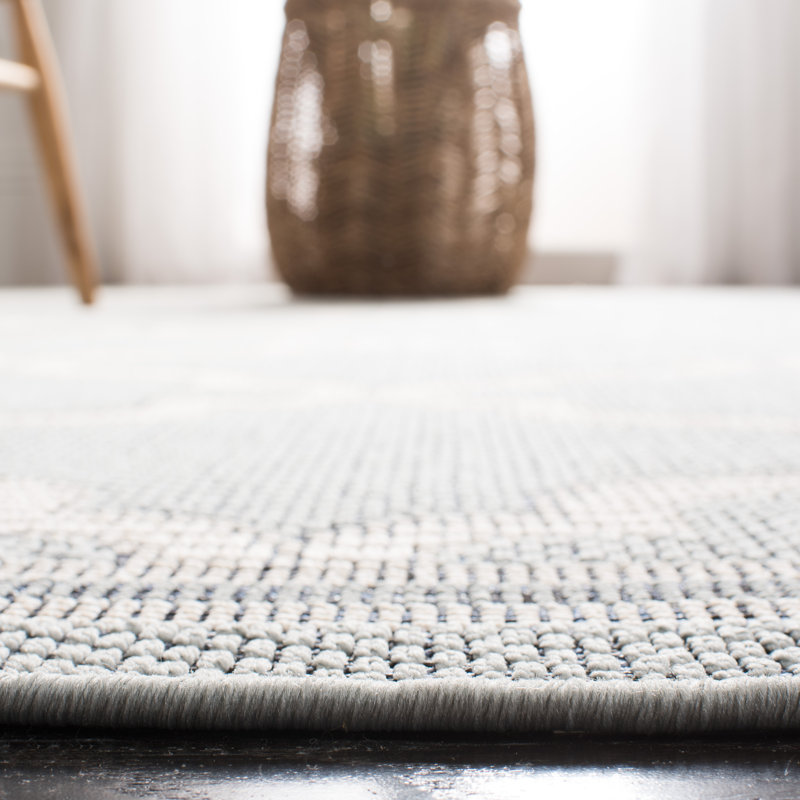Martha Martha Stewart Indoor Outdoor Performance Machine Washable Geometric Indoor/Outdoor Area Rug, Rectangle 6' x 9'