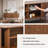 71" Sideboard Cabinet with Doors and Shelves - Cabinet for Living Room, Bedroom, Entryway and Office Credenza. Kitchen Buffet, Modern Media Console Table with Storage (Walnut))-886670609-886670611